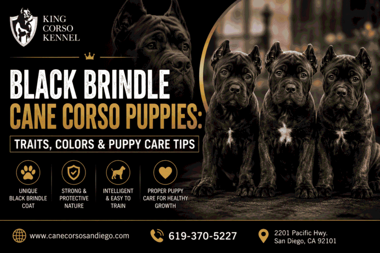 Black Brindle Cane Corso Puppies Traits, Colors & Puppy Care Tips