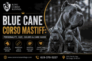 Blue Cane Corso Mastiff Personality, Size, Colors & Care Guide