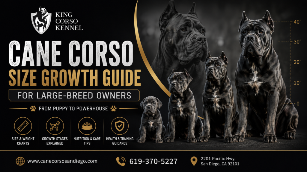 Cane Corso Size Growth Guide for Large-Breed Owners
