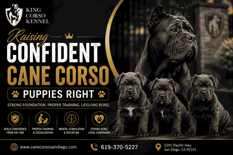 Raising Confident Cane Corso Puppies Right