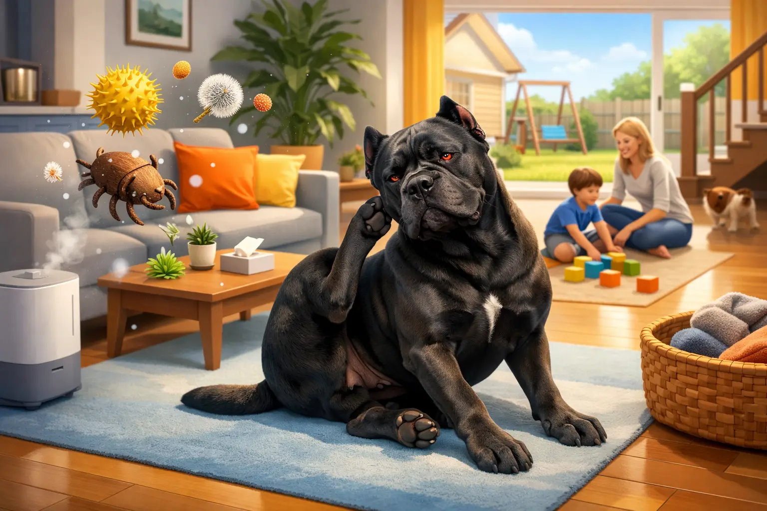 Cane Corso Allergies and Your Family Home