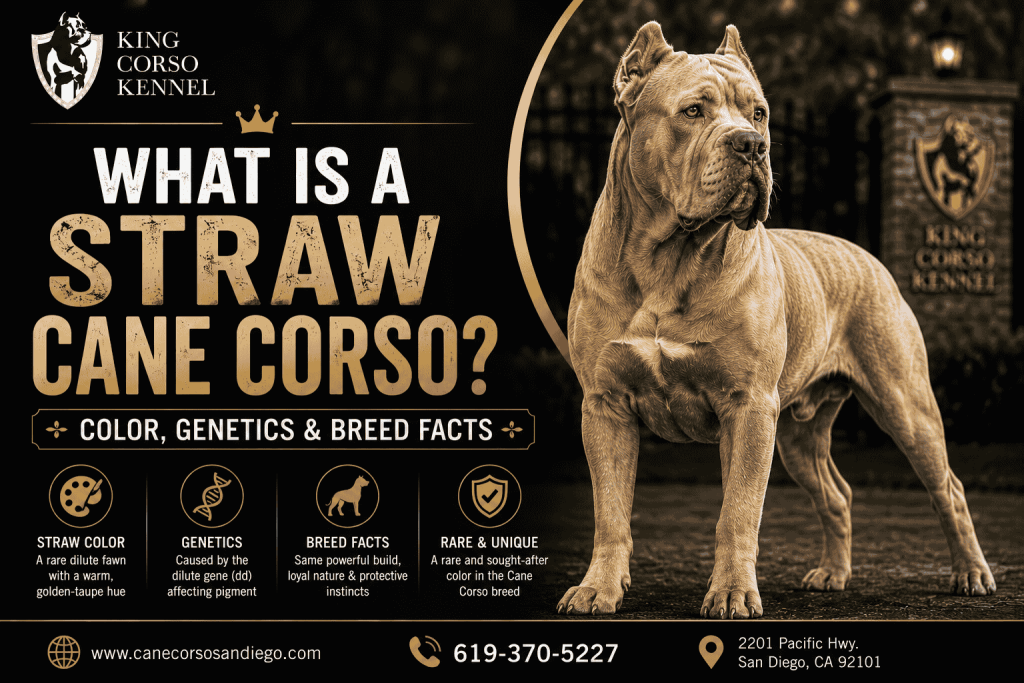 What Is a Straw Cane Corso Color, Genetics & Breed Facts
