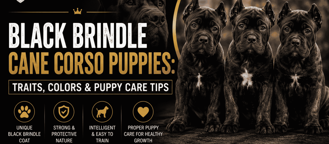 Black Brindle Cane Corso Puppies Traits, Colors & Puppy Care Tips