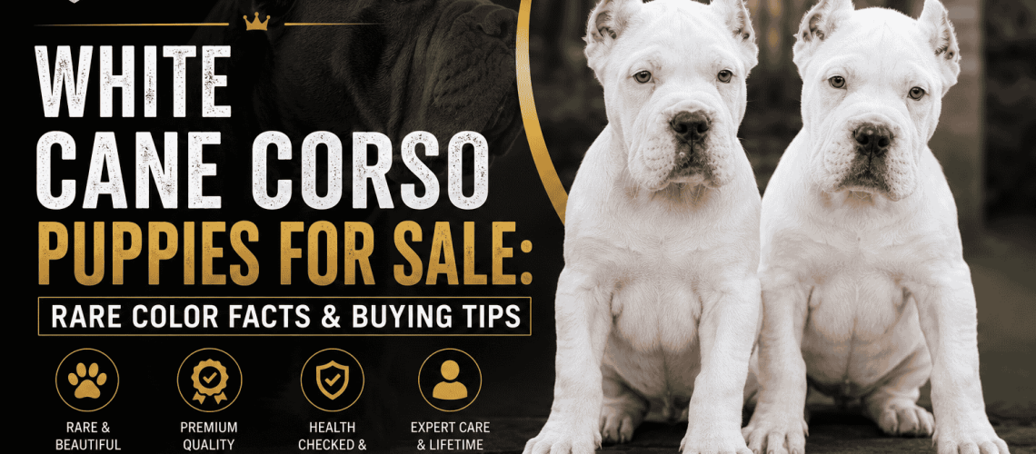 White Cane Corso Puppies for Sale Rare Color Facts & Buying Tips